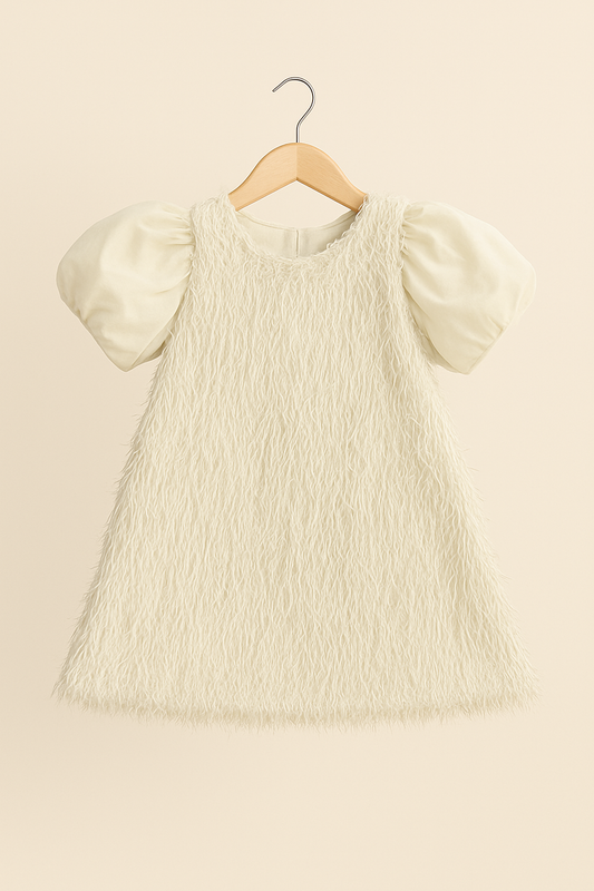White Fringes Dress
